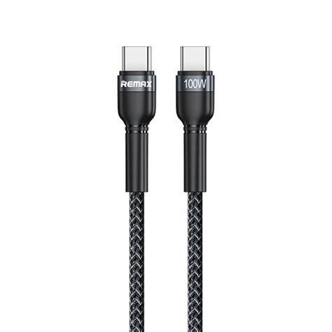 REMAX RC 172 Jany Series 1m PD100W Type C To USB C Type C Aluminum