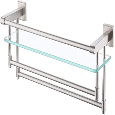 Bathroom Glass Shelf Rail Everything Bathroom