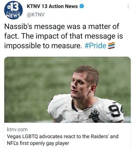 Las Vegas Raiders Carl Nassib Happily Comes Out As A Gay Players Bio