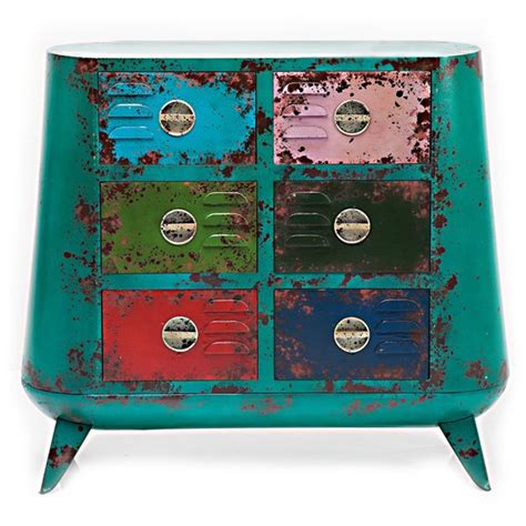 Комод металлический с цветными ящиками Retro Futurismo chest VI по цене ...