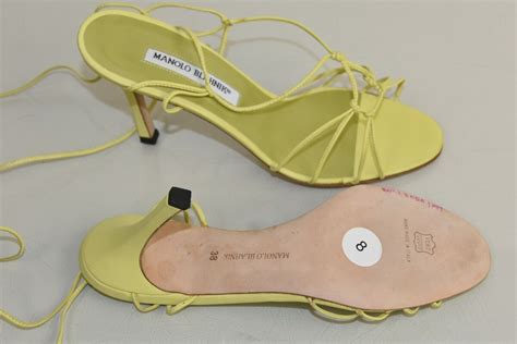 Manolo Blahnik Yellow Shoes Outlet