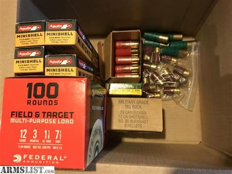 Armslist For Sale 12 Ga Ammo 00 Buck Mini Shells And Slugs