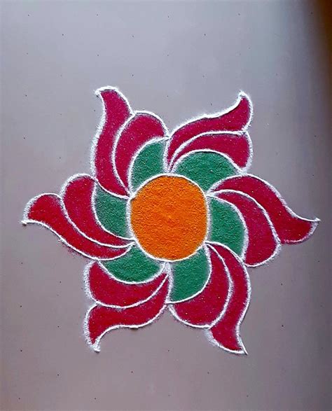 Pin by akanksha on Rangoli in 2024 | Simple rangoli border designs ...