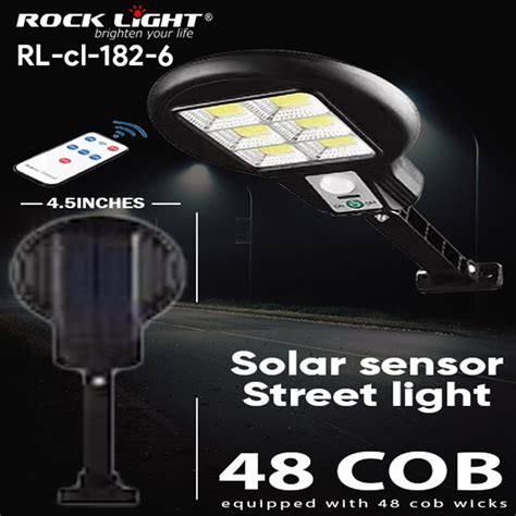 Rocklight RL CL 182 6 Solar Sensor Street Light 48 COB