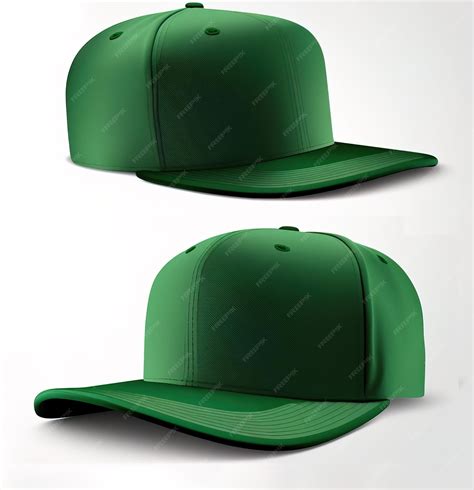 Blank Snapback Hat Template