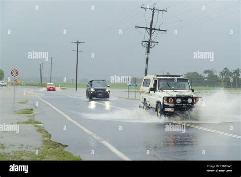 December 15 2023 Cairns Queensland Australia Cars Attempt To Pass