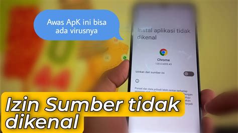 Cara Mengaktifkan Izin Instal Aplikasi Dari Sumber Tidak Dikenal HP