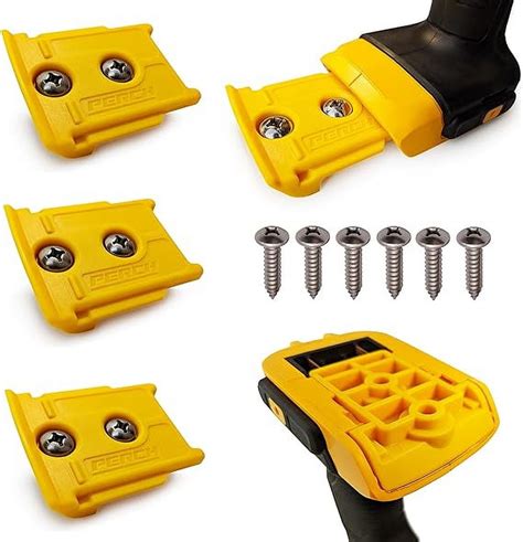 PERCH Tools Organization for DeWalt 20v Tools (3 Holders) | Made in USA | Patented Snap-Fit ...