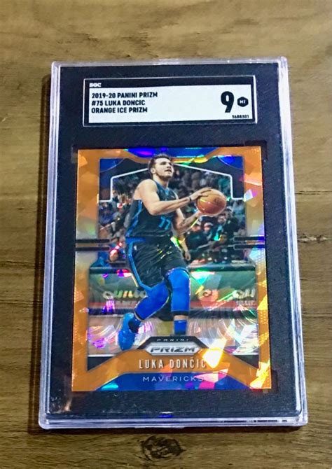 Luka Doncic 2nd Year Prizm Orange Ice SGC 9 Hobbies Toys