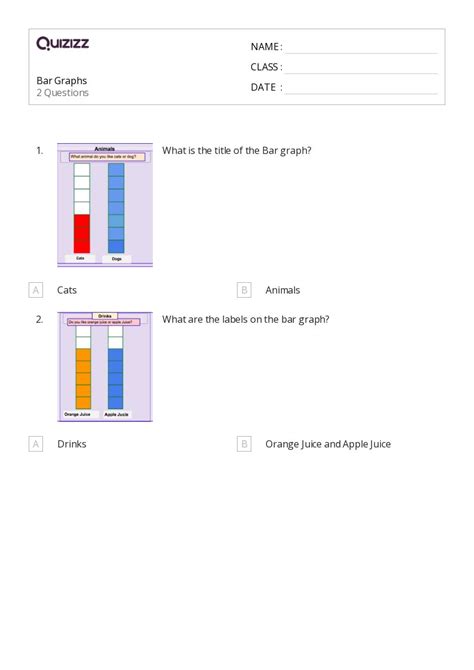 50 Bar Graphs Worksheets For Kindergarten On Quizizz Free And Printable