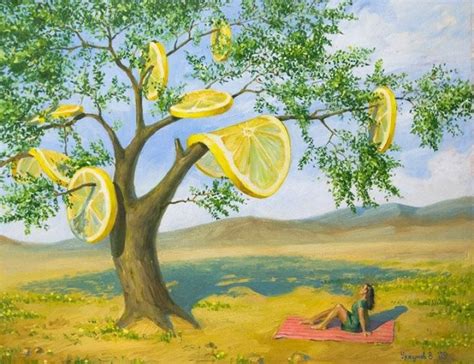 Vitaly Urzhumov Russian Painter The World Lemon Filled Of An