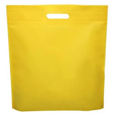 Roop Handle Yellow D Cut Non Woven Bags Capacity 10 Kg At Rs 225