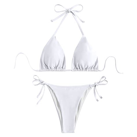 Wedfrse Bikini Sets For Women Two Piece Swimsuit Women S Neck Triangle