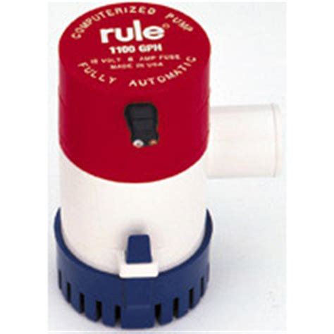 Rule 1100 GPH Automatic Pump 1 1 8 Hose 44127 Livewells Bilge