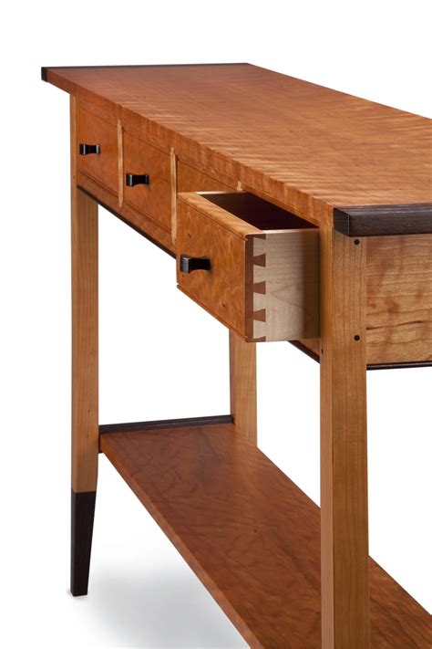 Solid Cherry Table By Tom Dumke Wood Console Table Artful Home