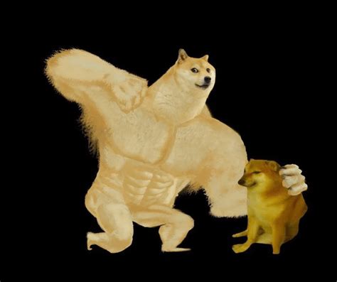 Buff doge punching cheems template : r/MemeTemplatesOfficial