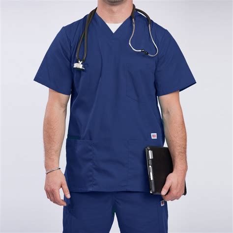 Men S Classic Scrub Top Edgar James Apparel