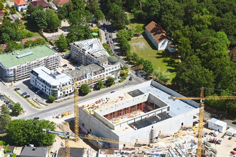 Bernau Aus Der Vogelperspektive Baustelle Zum Neubau Des Parkhauses