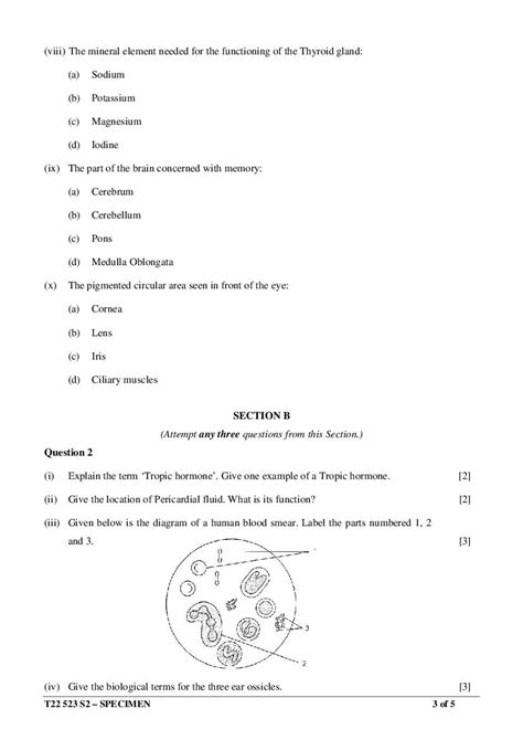 Icse 2024 Specimen Paper Biology Aloise Anjanette