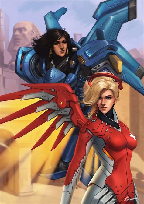 Keep The Skies Clear Together Becky Watson Overwatch Fan Art