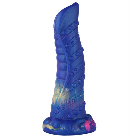 Fantasy Monster Dildo Mit Saugnapf 21 Cm Blaue Zunge Hismith