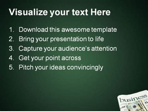 News Paper Business PowerPoint Background And Template 1210