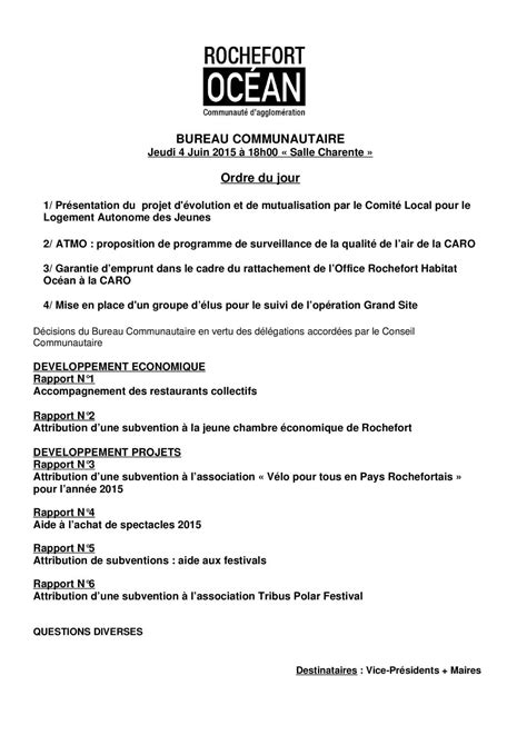 Calaméo Delib Bureau Communautaire Caro 04 06 2015