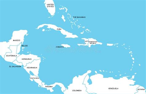 Printable Map Of All Caribbean Islands