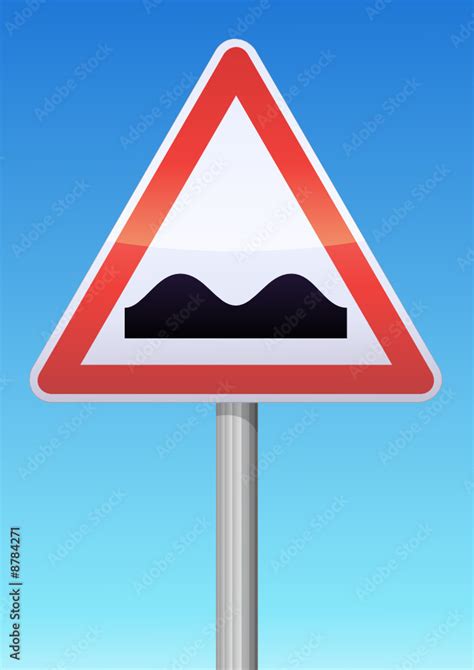 Panneau De Danger Cassis Ou Dos D Ne Stock Vector Adobe Stock