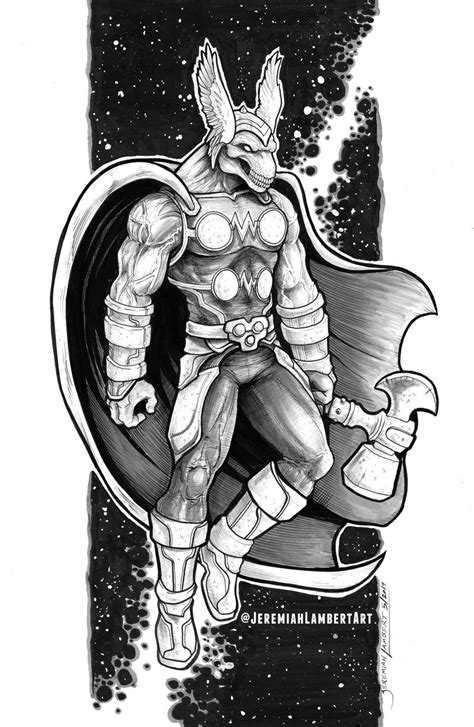 Beta Ray Bill Inks And Tones By Jeremiahlambertart On Deviantart