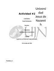 Activida 2 Docx Universi Actividad 2 Dad Jesus De Nazaret H