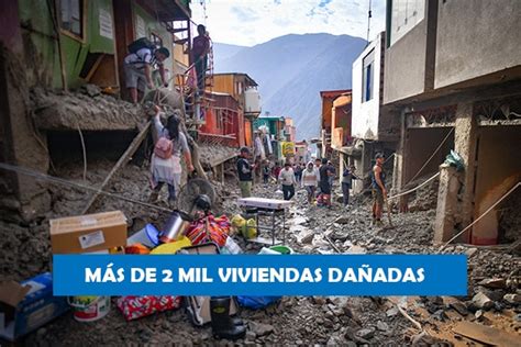 Arequipa más de 2 mil viviendas dañadas por huaicos