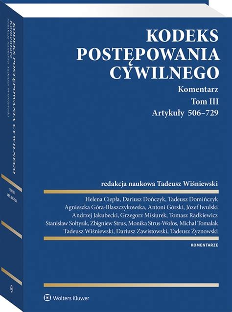 Kodeks Post Powania Cywilnego Komentarz Opracowanie Zbiorowe