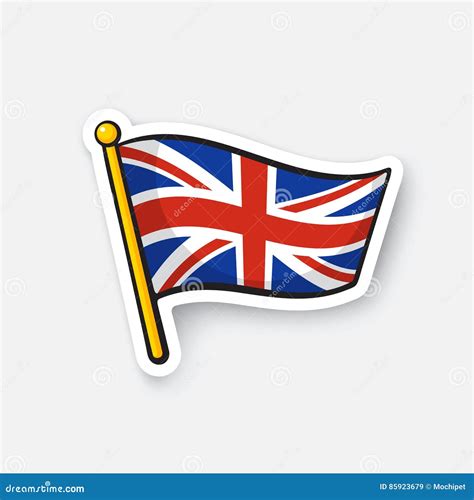 British Flag Speech Bubble Background Cartoon Vector | CartoonDealer ...