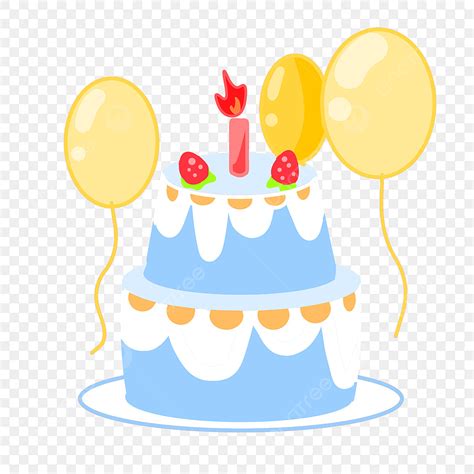 Blue Birthday Cake Clip Art