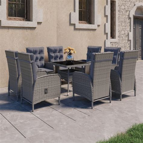 Festnight Rattan Gartenm Bel Set St Hle Mit Tisch Gartentisch Mit