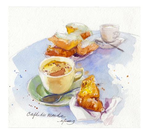 Cafe Du Monde Beignet And Cafe Au Lait New Orleans Original Etsy