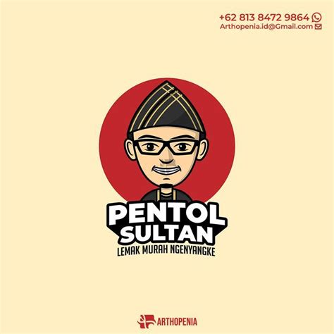 Sultan Palembang Mascot Logo Palembang Sultan Mascot Enamel Pins Logo