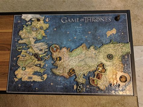 Game Of Thrones Map Of Westeros Puzzle Maps Of The World