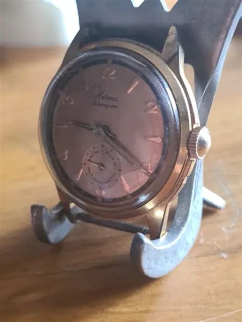 MONTRE ANCIENNE HERMA CHAMPION mécanique Fonctionne EUR 40 00