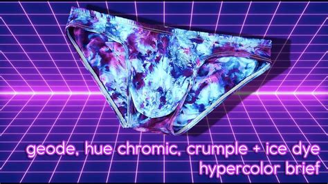 Geode Hue Chromic Crumple Ice Dye Hypercolor Brief YouTube