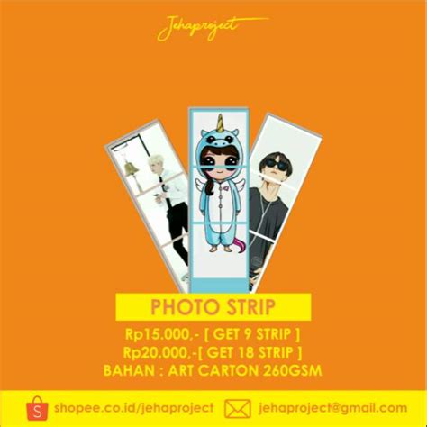 jual photo strip custom shopee indonesia