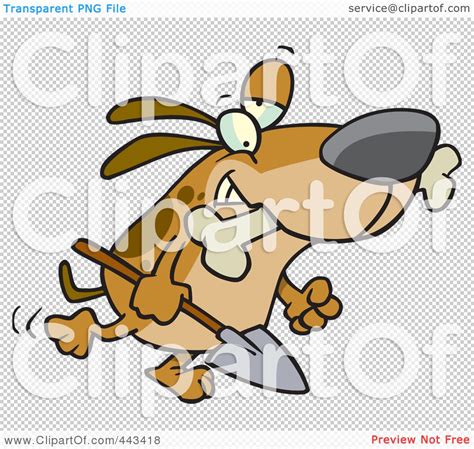 Royalty Free Rf Clip Art Illustration Of A Cartoon Dog Carrying A