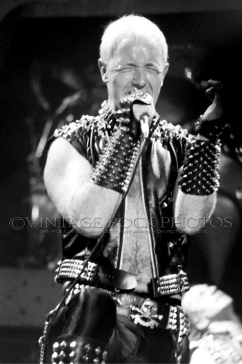 Rob Halford Judas Priest Foto 8 X 10 U 8x12 Pulgadas 1980 Vintage Concierto En Vivo 62