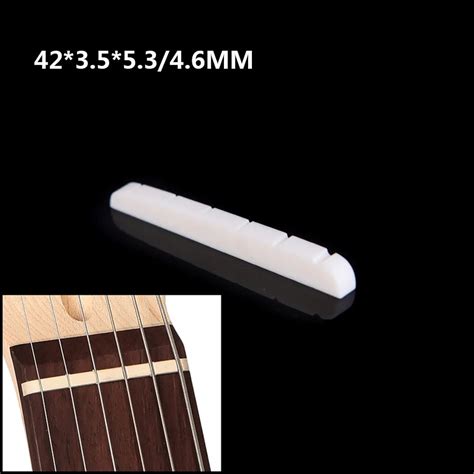 42mm 1 65in Bone Nut For 6 Strings Electric Guitar Strat Stratocaster Tele St Tl 423 55 3mm 4