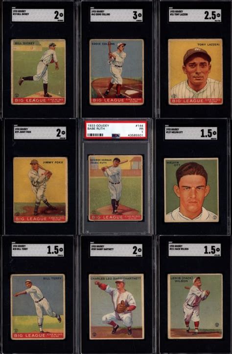 Babe Ruth Card Highlights New Goudey Partial Set Break Vintage