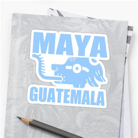 Maya Guatemala Stickers By Impactees Redbubble