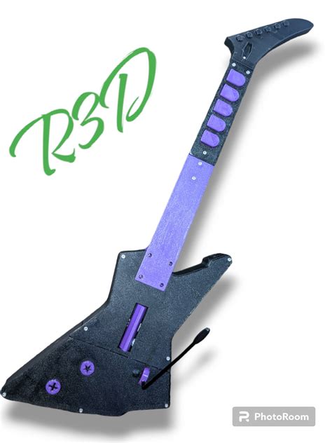 Xplorer Custom 3d Printed Guitar Hero Clone Hero Guitar Controller Etsy