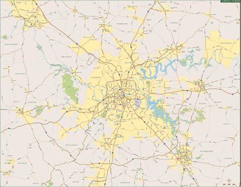 Nashville Metro Map | Digital Vector | Creative Force