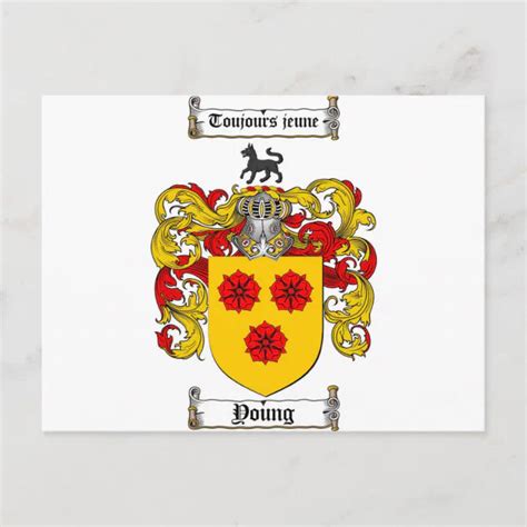 Junge Wappen Junge Familienwappen Postkarte Zazzle De